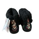 Muklucks MUK LUKS Sherpa Fold Over Cuff Memory Foam Slipper Booties NEW Size Small Photo 3