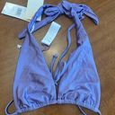 Good American  Lilac Triangle Halter Swim Top Size 2 / M Photo 0