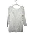 Finders Keepers  Turning Tables Long Sleeve Dress in White Size XS Sheer Paneled Photo 4