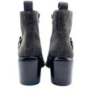 ALLSAINTS NIB  Jason Boot Charcoal Gray Suede Buckle Ankle Bootie Women’s Size 9 Photo 7