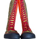 Converse  2011 XXHI Custom Animal Print Neon Orange Knee High Sneakers Womens 7.5 Photo 14