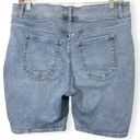 Lane Bryant  High Rise Double Button Bermuda Denim Shorts Photo 2