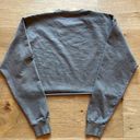 Brandy Melville  Cropped Sweatshirt in Gray Taupe Color Photo 1