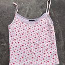 Brandy Melville White Flower Tank Top Photo 1