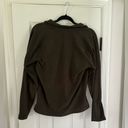 The North Face Women’s Fleece Zip Jacket Medium olive Green FLAWED Photo 1