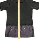 Blossom Christian Dada Womens Black Silk Blend Cherry  Trim Top Size 46 Photo 8