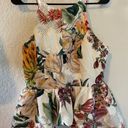 Anthropologie Dahlia Cameo Asymmetrical Peplum  Coquette Floral Top Size L Photo 0