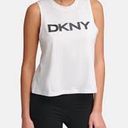 DKNY NWT sport logo crew neck workout tank top -S Photo 0