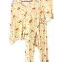 Djerf Avenue  Go Slow Fruit Pajama Set Yellow L Photo 1