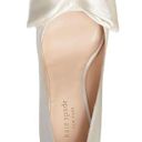 Kate Spade  Ivory Crawford Bow Satin Heels in Size 9 Wedding Shoes Photo 1