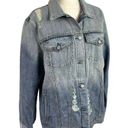 Rails  Knox Denim Trucker Jacket Women Size Large Vintage Wash Distressed Cotton Photo 5