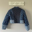 Quilted Floral Paisley Open Reversible Jacket Size M Photo 8