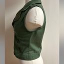 Dolled Up Army Green Vest Photo 2