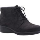 Dansko  Lucille Suede Ankle Chukka Booties In Dark Grey Photo 1