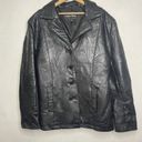 Vintage Jacket Size 2X Plus Patchwork Black Leather Y2K 90s Grunge Hippie Photo 1