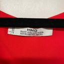 Mango MNG by  Suit Collection Red Sleevless Blouse Womens Size XXS Layered Photo 2