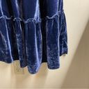 Hill House  The Louisa Nap Dress Smocked Navy Blue Velvet Ruffle Midi Dress XXL Photo 12