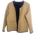 J.Jill wherever collection knit blazer jacket size medium Tan Photo 0