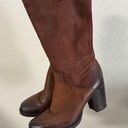 Krass&co YKX &  Brown Leather Heeled Boots Boho Western size 38 / 7-7.5 RARE Photo 4