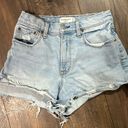 Abercrombie & Fitch Abercrombie Curve Love cut off high rise shorts Photo 0
