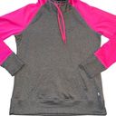 Danskin Now Womens Hoodie Pullover Hooded Sweatshirt Dri More Gray Pink Medium Photo 3