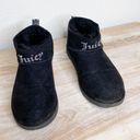 Juicy Couture  black rhimestone jewel ankle furry booties size 7 Photo 9