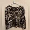 Orange Kiss Animal Print Sweater Shirt Size M Photo 3