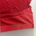 Marilyn Monroe  Collection Bra Size Large Coral Red PolyestSpandex Lace Smoothing Photo 10
