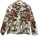 Chico's VTG  Beaded Embroidered Floral Jacket Large Brown Chico 2 Photo 0