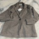 Z Supply NWT  Anna Plaid Blazer - Milkshake Photo 1