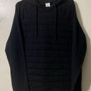 Zyia  Active Quilted Combo Pocket Hooded Sweatshirt 2XL Black Pullover Athleisure Photo 1