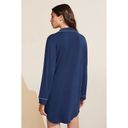 Eberjay EBERJEY Gisele Jersey Knit Sleep Shirt in Navy/ Ivory Size Medium Photo 1