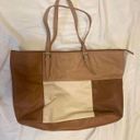 Nine West tan colorblock purse Photo 0