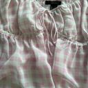 Pink Gingham babydoll top Photo 2