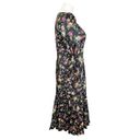 Black Halo  NEW Nadir Puff Long Sleeve Floral Ruffle Dress Garden Glow Black 10 Photo 2