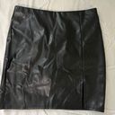 Black Leather Skirt Size M Photo 0