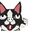 Gucci  Sterling Silver Boston Terrier Enamel Bosco Ring 7.5 Photo 5