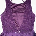 Honey Punch Purple Lace And Satin Dress Photo 4