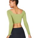 Fabletics  Cropped Long Sleeve Top - Green - XS Photo 7