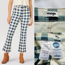 Wrangler ★ NWT -  Picnic Blue Plaid Crop Jeans ★ Photo 13