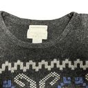 Christopher & Banks Fair Isle Snowflake sweater hand embroidered Crewneck Large Photo 4