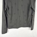 Rails  Medium Top Black Sheer Star Print Long Sleeve V Neck Cotton Women 1581 Photo 7