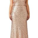 Badgley Mischka  Maria Gown in Blush 16 Womens Long Maxi Gown Photo 14