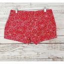 Old Navy  Women's Floral Print Flat Front Stretch Preppy Chino Shorts Pink Size 4 Photo 6