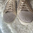 Joie  Duha White Woven Leather Lace Up Sneakers  Size US 6/EUR 36 Photo 2