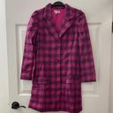 TCEC | NWOT | Collar Neck Button Down Mini Dress | L | Magenta | CD02664 Photo 0