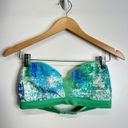 Under Armour  Bikini Top Womens Green/Blue Size Medium Photo 6