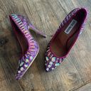 Steve Madden Galaxxie Glitzy Glam Fuchsia Pink Stiletto High Heel Heels size 5.5 Photo 4