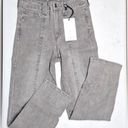 Skinny Girl December High-Rise Slim Straight Gray Jeans Size 28/6 New! Photo 0