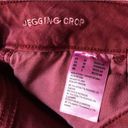 American Eagle New  Burgundy Red Raw Hem Jegging Skinny Jean Size 00 Y2K Denim Photo 4